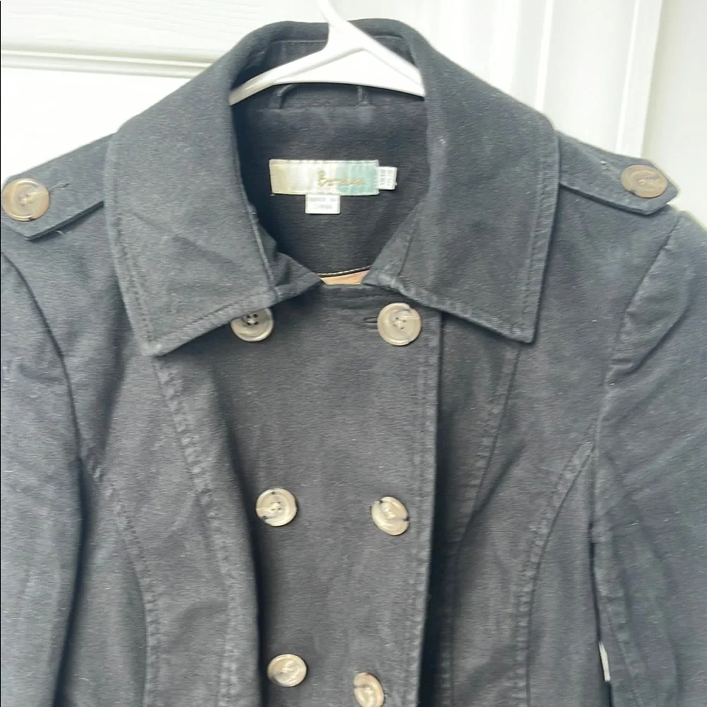 Boden Black Double-Breasted Coat - Picture 3 of 16